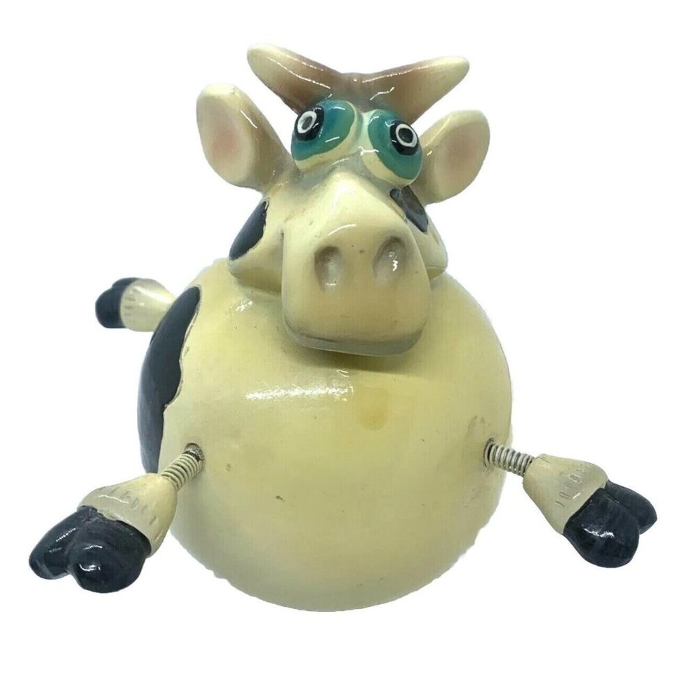 Vintage Exhart Wobbly Ceramic Cow